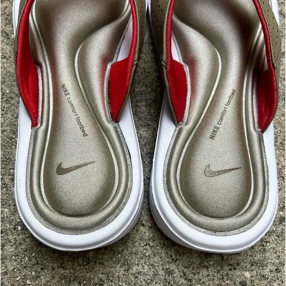 ? WMNS NIKE COMFORT THONG LIGHT PINK MAGENTA MEDIUM GREY WHITE FOOTBED - Picture 11 of 14